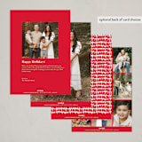 "Arch trio" - Holiday Cards in Strawberry by Stacey Meacham - Back of Card