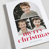 "Arch trio" - Holiday Cards in Strawberry by Stacey Meacham - Detail