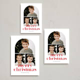 "Arch trio" - Holiday Cards in Strawberry by Stacey Meacham - Formats Available