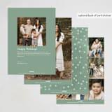 "festive circles" - Holiday Cards in Pine by Sumak Studio - Back of Card