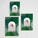 "festive circles" - Holiday Cards in Pine by Sumak Studio - Formats Available