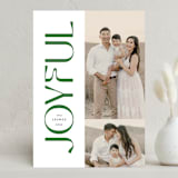 "Bold Joyful" - Holiday Cards in Rosemary by Kamala Nahas - Front