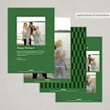 "Bold Joyful" - Holiday Cards in Rosemary by Kamala Nahas - Back of Card