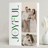 "Bold Joyful" - Holiday Cards in Rosemary by Kamala Nahas - Folded Card