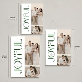 "Bold Joyful" - Holiday Cards in Rosemary by Kamala Nahas - Formats Available