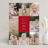 "Elegant Gallery" - Holiday Cards in Berry by Angela Thompson - Front
