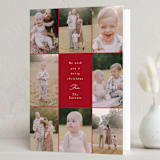 "Elegant Gallery" - Holiday Cards in Berry by Angela Thompson - Folded Card