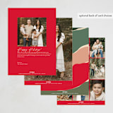 "Color punch" - Holiday Cards in Holly Berry by Creo Study - Back of Card Options
