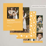 "Squared Joy" - Holiday Cards in Sunshine by Little Print Design - Back of Card
