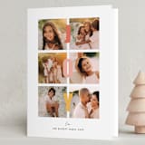 "Squared Joy" - Holiday Cards in Sunshine by Little Print Design - Folded Card