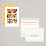 "Squared Joy" - Holiday Cards in Sunshine by Little Print Design - Assembled