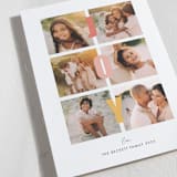 "Squared Joy" - Holiday Cards in Sunshine by Little Print Design - Detail