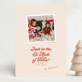 "St Nick of Time" - Holiday Cards in Winter Rose by Carrie ONeal - Front