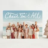 "Cheer From One & All" - Holiday Cards in Fresh Snow by Ashley DeMeyere - Front