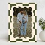 "Christmas Check" - Holiday Cards in Pine by Robert and Stella - Front