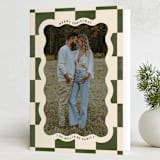 "Christmas Check" - Holiday Cards in Pine by Robert and Stella - Folded Card