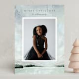 "Glacier Lake" - Holiday Cards in Mint by Holly Whitcomb - Front