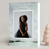 "Glacier Lake" - Holiday Cards in Mint by Holly Whitcomb - Folded Card