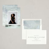 "Glacier Lake" - Holiday Cards in Mint by Holly Whitcomb - Assembled