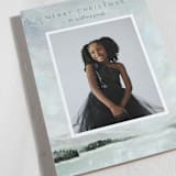 "Glacier Lake" - Holiday Cards in Mint by Holly Whitcomb - Detail