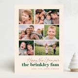 "The Fam" - Holiday Cards in Eggnog by Amy Kross - Front