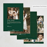 "The Fam" - Holiday Cards in Eggnog by Amy Kross - Back of Card