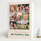 "The Fam" - Holiday Cards in Eggnog by Amy Kross - Folded Card