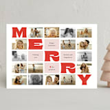 "Five by Five" - Holiday Cards in Christmas Candies by Up Up Creative - Front