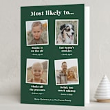 "Most Likely To" - Holiday Cards in Pine by Sarah Brown - Folded Card
