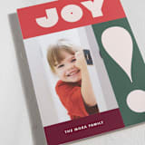 "Holipunch" - Holiday Cards in Cranberry by Annie Clark - Detail
