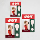 "Holipunch" - Holiday Cards in Cranberry by Annie Clark - Formats Available