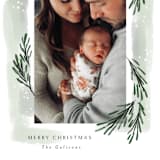 "sweeping sprigs" - Holiday Cards in Mint by Rebecca Durflinger - Detail