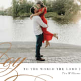 "World of Joy" - Holiday Cards in Almond by Michelle Taylor - Detail