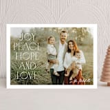 "Elegant Stack" - Holiday Cards in Snow by Melanie Severin - Front