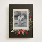 "Vintage Garland" - Holiday Cards in Holly Berry by Wildfield Paper Co - Front