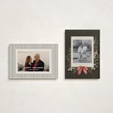 "Vintage Garland" - Holiday Cards in Holly Berry by Wildfield Paper Co - Photo Orientation Options