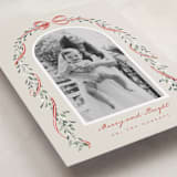"Arch Garland" - Holiday Cards in Peppermint by Leah Bisch - Detail