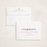 "Arch Garland" - Holiday Cards in Peppermint by Leah Bisch - FREE Recipient Addressing