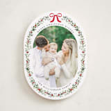 "Delicate Botanicals" - Holiday Cards in Holly Berry by Susan Moyal - Front