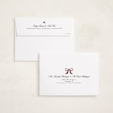 "Delicate Botanicals" - Holiday Cards in Mulled Wine by Susan Moyal - FREE Recipient Addressing