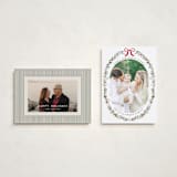 "Delicate Botanicals" - Holiday Cards in Holly Berry by Susan Moyal - Photo Orientation Options