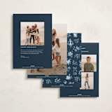 "Days of Christmas" - Holiday Cards in Snowflake by Sarah Knight - Back of Card Options