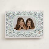 "Festive Folk Frame" - Holiday Cards in Aqua by Paper Sun Studio - Front