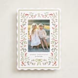 "Lafayette" - Holiday Cards in Sage by Melanie Kosuge - Front