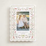 "Lafayette" - Holiday Cards in Sage by Melanie Kosuge - Front