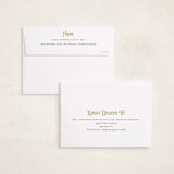 "Lafayette" - Holiday Cards in Sage by Melanie Kosuge - FREE Recipient Addressing