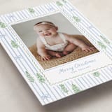 "Trees and bows" - Holiday Cards in Blue Jay by Creo Study - Detail