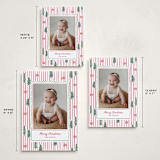 "Trees and bows" - Holiday Cards in Stocking by Creo Study - Formats Available