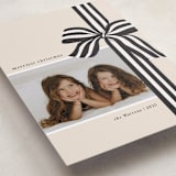 "ribbon wrapped" - Holiday Cards in Charcoal by Angela Marzuki - Detail