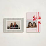 "ribbon wrapped" - Holiday Cards in Poinsettia by Angela Marzuki - Photo Orientation Options